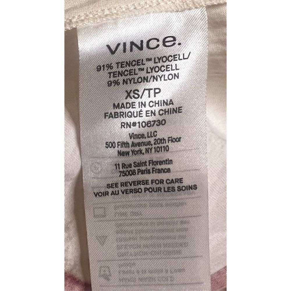 Vince Abstract Painted Draped Knot Skirt NWT Size XS - Picture 10 of 10